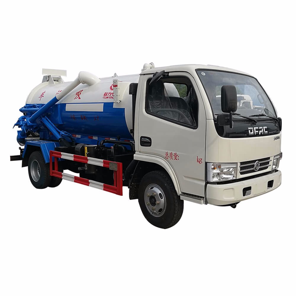 Caminhão de sucção de esgoto a vácuo Dongfeng 5 Cbm